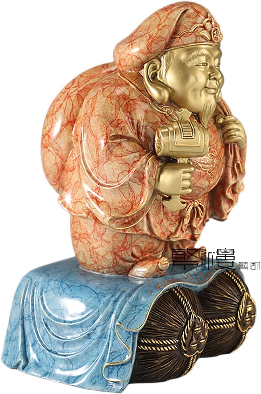 仏像 大黒天 開運招福七福神 真鍮製 縁起物 置物 厄災除け 疫病退散 金運